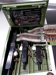 Not just the cockpit of the P-51D Mustang, but the wing gun bays are in an as new condition.